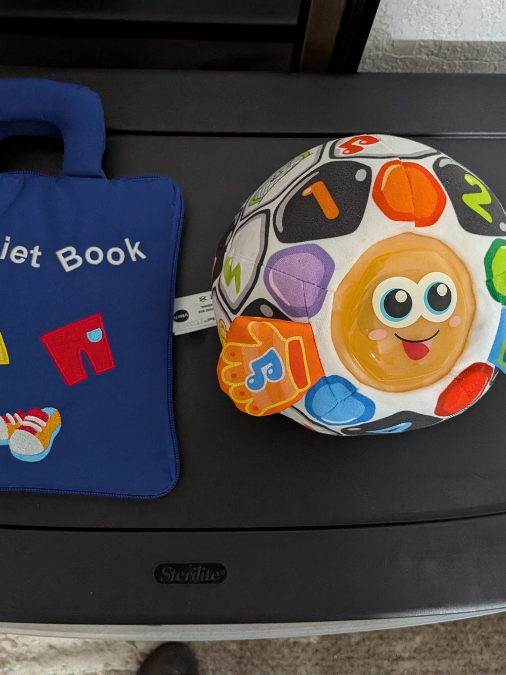 Multicolor Interactive Plush Ball V-tech Toy with My Quiet Book
